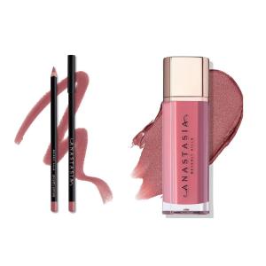 Anastasia Beverly Hills – Lip Velvet Duo – Rosy Mauve Lip Velvets & Dusty Rose Lip Liner